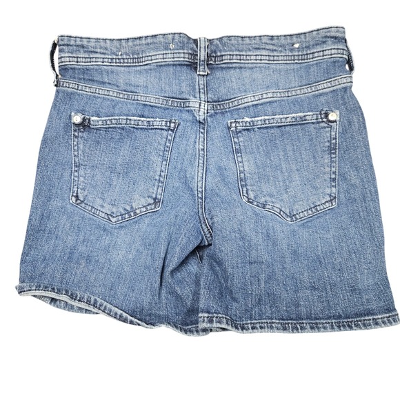 Pilcro‎ x Anthropologie Boyfriend Denim Shorts Size 26 Blue Faded Casual Summer - Picture 2 of 8